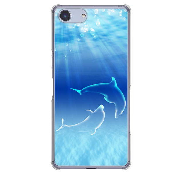 Xperia Ace SO-02L docomo 高画質仕上げ 背面印刷 ハードケース 海の守り神