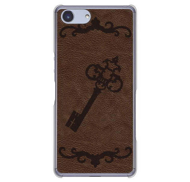 Xperia Ace SO-02L docomo 高画質仕上げ 背面印刷 ハードケース レザー風