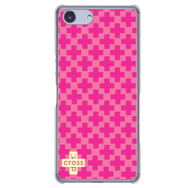 Xperia Ace SO-02L docomo 高画質仕上げ 背面印刷 ハードケース クロスドット