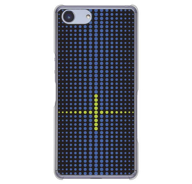 Xperia Ace SO-02L docomo 高画質仕上げ 背面印刷 ハードケース 【IB907 グラデーションドット】