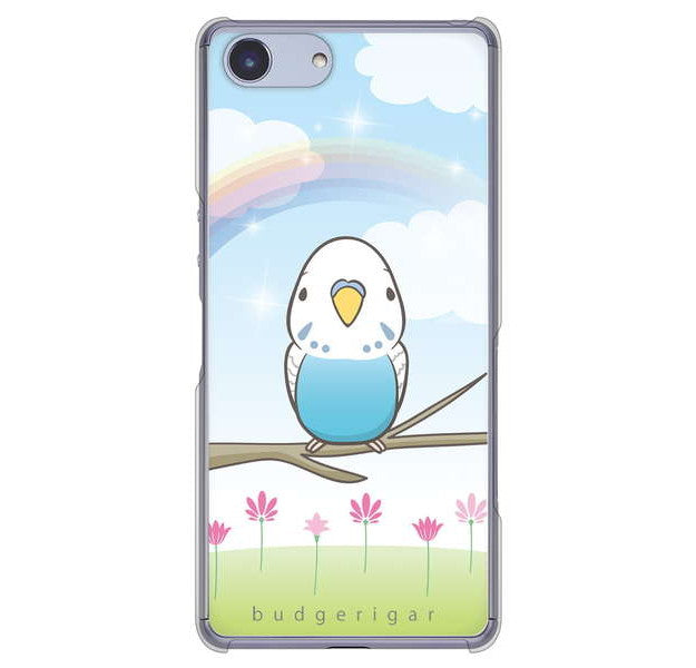 Xperia Ace SO-02L docomo 高画質仕上げ 背面印刷 ハードケース セキセイインコ