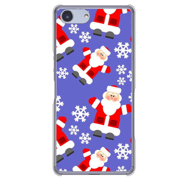 Xperia Ace SO-02L docomo 高画質仕上げ 背面印刷 ハードケース クリスマス