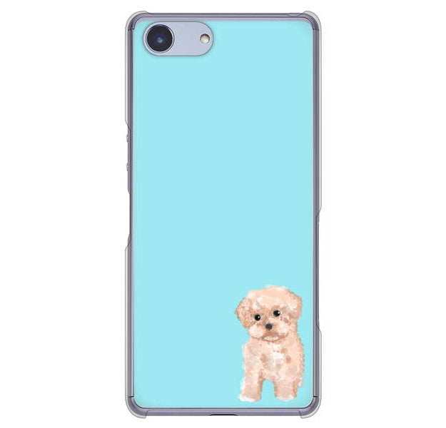 Xperia Ace SO-02L docomo 高画質仕上げ 背面印刷 ハードケース トイプードルアプリコット