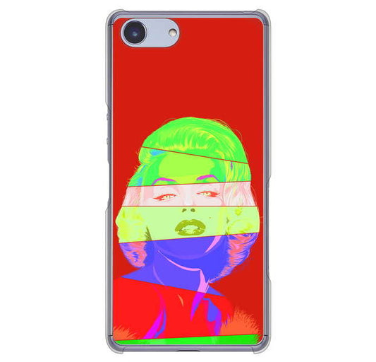 Xperia Ace SO-02L docomo 高画質仕上げ 背面印刷 ハードケース マリリンモンローデザイン