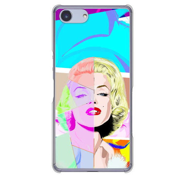 Xperia Ace SO-02L docomo 高画質仕上げ 背面印刷 ハードケース マリリンモンローデザイン