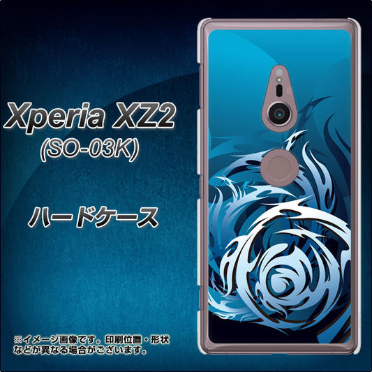 docomo エクスペリア XZ2 SO-03K 高画質仕上げ 背面印刷 ハードケース【731 ドラゴンサークル】
