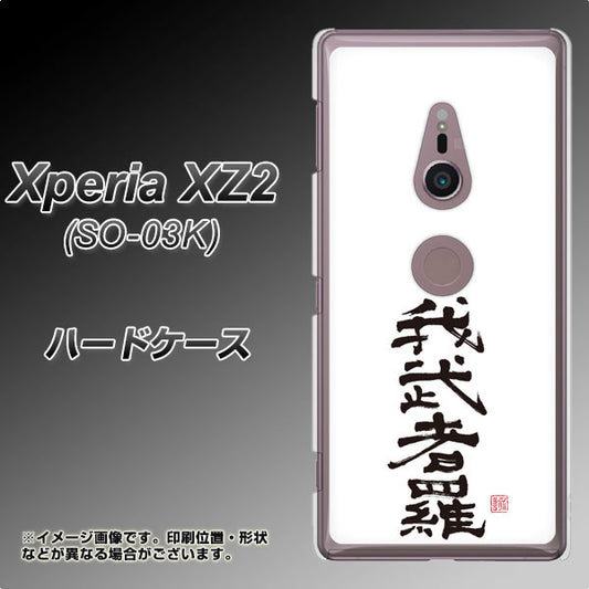 docomo エクスペリア XZ2 SO-03K 高画質仕上げ 背面印刷 ハードケース【OE843 我武者羅(がむしゃら)】