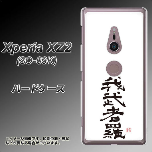 docomo エクスペリア XZ2 SO-03K 高画質仕上げ 背面印刷 ハードケース【OE843 我武者羅（がむしゃら）】