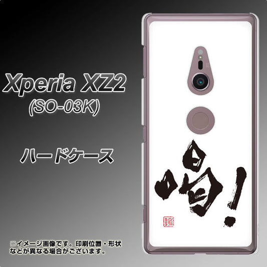 docomo エクスペリア XZ2 SO-03K 高画質仕上げ 背面印刷 ハードケース【OE845 喝!】