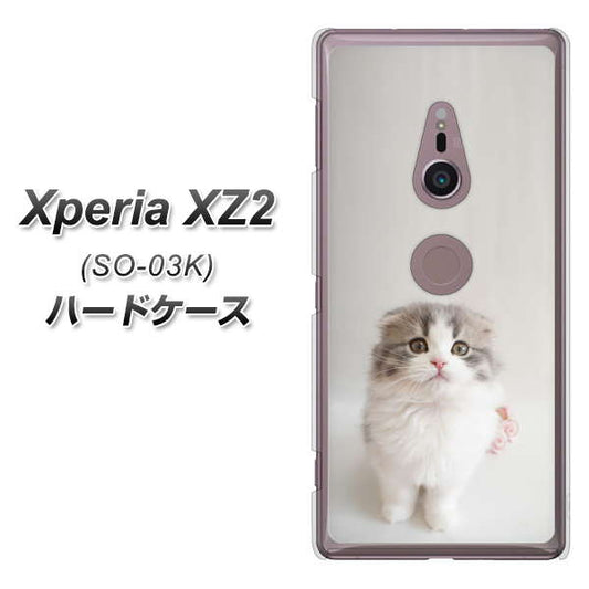 docomo エクスペリア XZ2 SO-03K 高画質仕上げ 背面印刷 ハードケース【VA803 まっていますネコ】