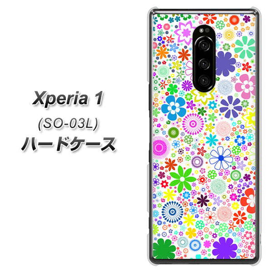 docomo エクスぺリア ワン SO-03L 高画質仕上げ 背面印刷 ハードケース【308 フラワーミックス】
