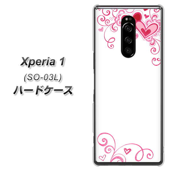 docomo エクスぺリア ワン SO-03L 高画質仕上げ 背面印刷 ハードケース【365 ハートフレーム】