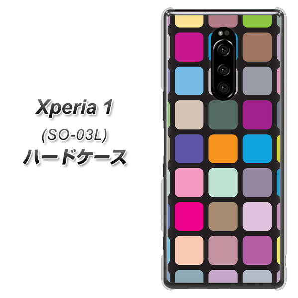 docomo エクスぺリア ワン SO-03L 高画質仕上げ 背面印刷 ハードケース【509 カラースクエア】