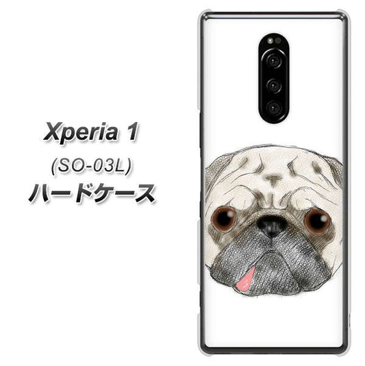 docomo エクスぺリア ワン SO-03L 高画質仕上げ 背面印刷 ハードケース【YD855 パグ01】