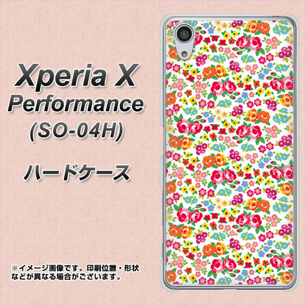 docomo エクスペリアX パフォーマンス SO-04H 高画質仕上げ 背面印刷 ハードケース【777 マイクロリバティプリントWH】