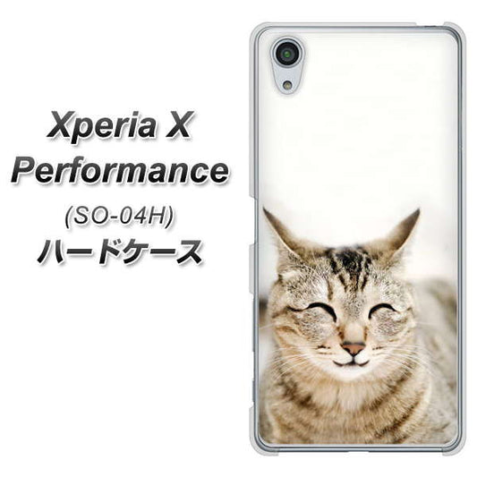 docomo エクスペリアX パフォーマンス SO-04H 高画質仕上げ 背面印刷 ハードケース【VA801 笑福ねこ】