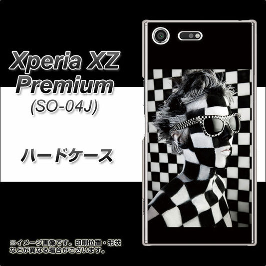 docomo エクスペリア XZ プレミアム SO-04J 高画質仕上げ 背面印刷 ハードケース【357 bk&wh】