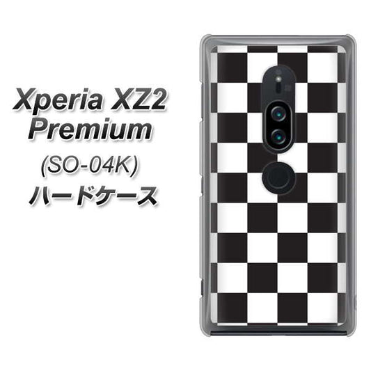 docomo エクスペリア XZ2 プレミアム SO-04K 高画質仕上げ 背面印刷 ハードケース【151 フラッグチェック】
