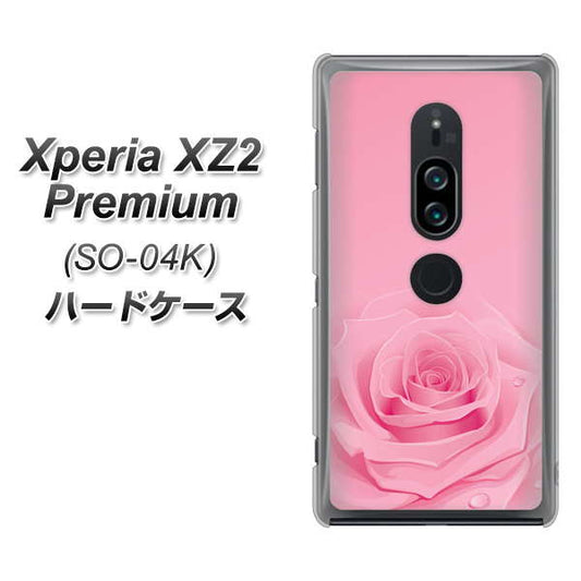 docomo エクスペリア XZ2 プレミアム SO-04K 高画質仕上げ 背面印刷 ハードケース【401 ピンクのバラ】
