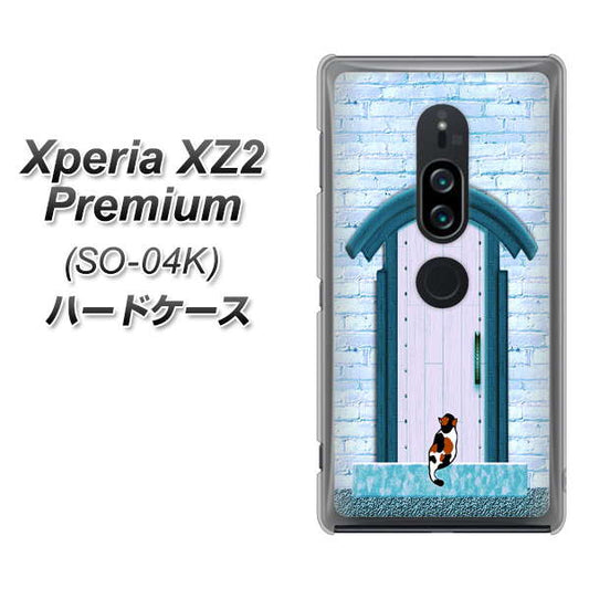docomo エクスペリア XZ2 プレミアム SO-04K 高画質仕上げ 背面印刷 ハードケース【YA953 石ドア03 素材クリア】