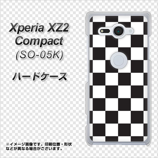 docomo エクスペリア XZ2 コンパクト SO-05K 高画質仕上げ 背面印刷 ハードケース【151 フラッグチェック】