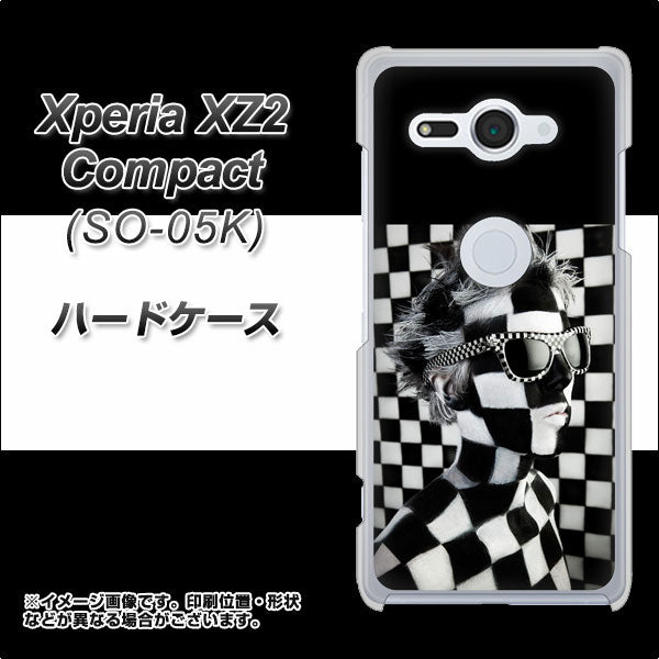docomo エクスペリア XZ2 コンパクト SO-05K 高画質仕上げ 背面印刷 ハードケース【357 bk&wh】