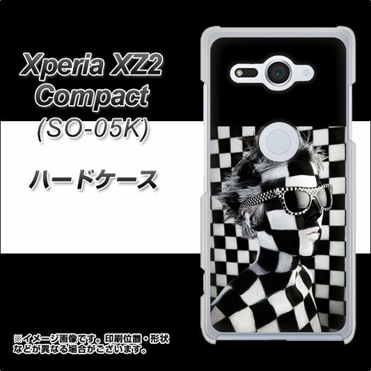 docomo エクスペリア XZ2 コンパクト SO-05K 高画質仕上げ 背面印刷 ハードケース【357 bk&wh】
