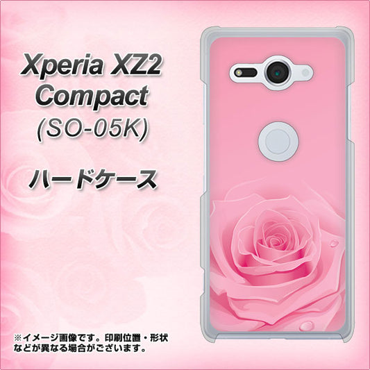 docomo エクスペリア XZ2 コンパクト SO-05K 高画質仕上げ 背面印刷 ハードケース【401 ピンクのバラ】