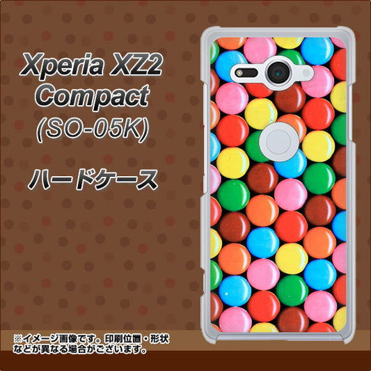 docomo エクスペリア XZ2 コンパクト SO-05K 高画質仕上げ 背面印刷 ハードケース【448 マーブルチョコ】