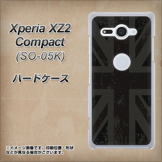 docomo エクスペリア XZ2 コンパクト SO-05K 高画質仕上げ 背面印刷 ハードケース【505 ユニオンジャック ダーク】