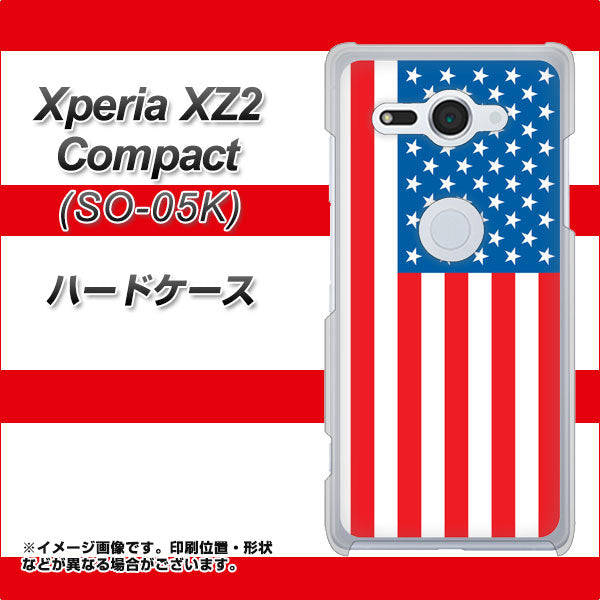 docomo エクスペリア XZ2 コンパクト SO-05K 高画質仕上げ 背面印刷 ハードケース【659 アメリカ】
