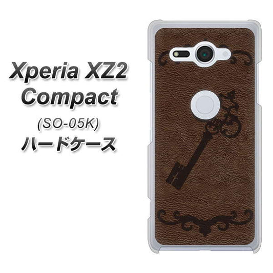 docomo エクスペリア XZ2 コンパクト SO-05K 高画質仕上げ 背面印刷 ハードケース【EK824 レザー風アンティークキー】
