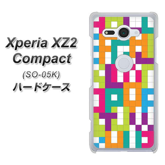 docomo エクスペリア XZ2 コンパクト SO-05K 高画質仕上げ 背面印刷 ハードケース【IB916  ブロックアルファベット】