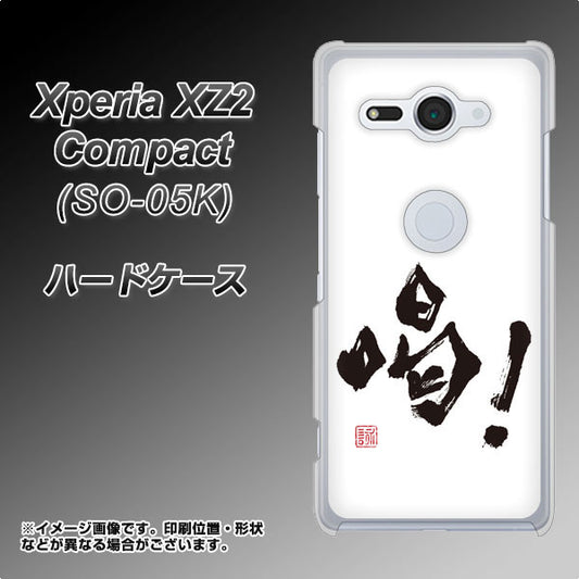 docomo エクスペリア XZ2 コンパクト SO-05K 高画質仕上げ 背面印刷 ハードケース【OE845 喝!】