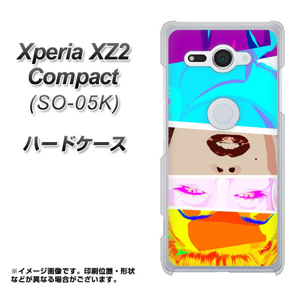 docomo エクスペリア XZ2 コンパクト SO-05K 高画質仕上げ 背面印刷 ハードケース【YJ211 マリリンモンローデザイン(D)】
