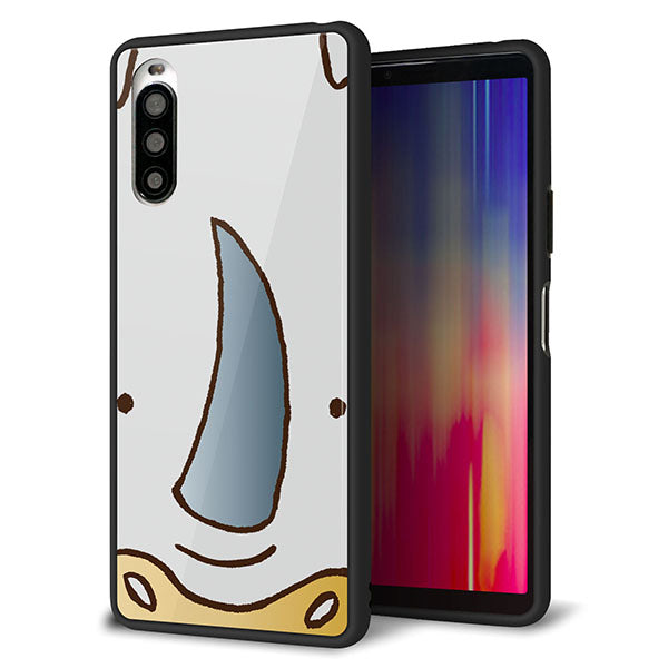 docomo エクスペリア10 II SO-41A 強化ガラス&TPUスマホケース ガラプリ【350 さい】