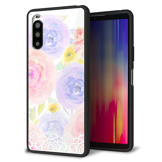 docomo エクスペリア10 II SO-41A 強化ガラス&TPUスマホケース ガラプリ【SC947 ドゥ・パフューム5】