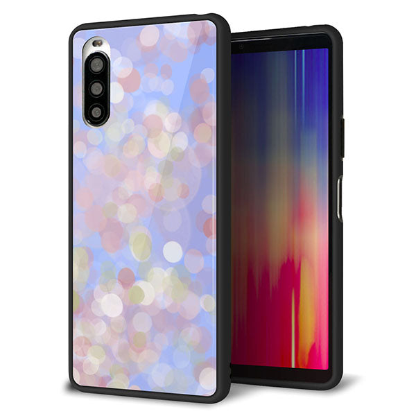 docomo エクスペリア10 II SO-41A 強化ガラス&TPUスマホケース ガラプリ【YJ293 デザイン】