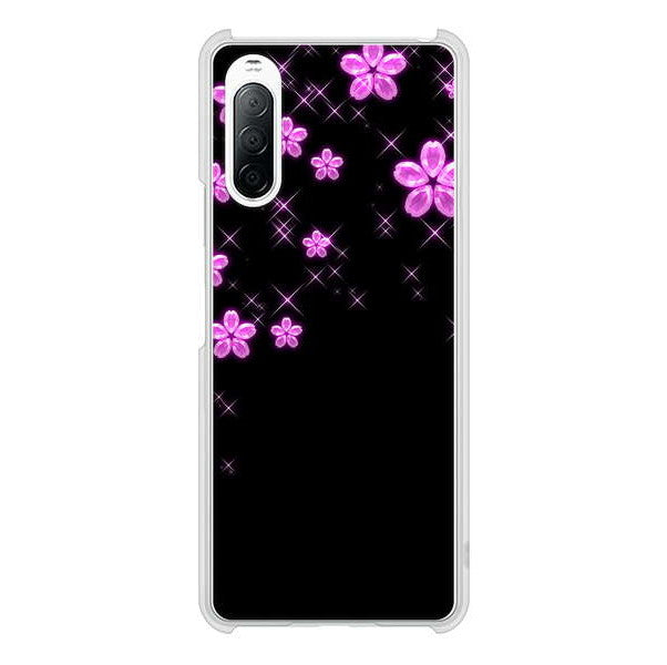 Xperia 10 II SO-41A docomo 高画質仕上げ 背面印刷 ハードケース 【019 桜クリスタル】