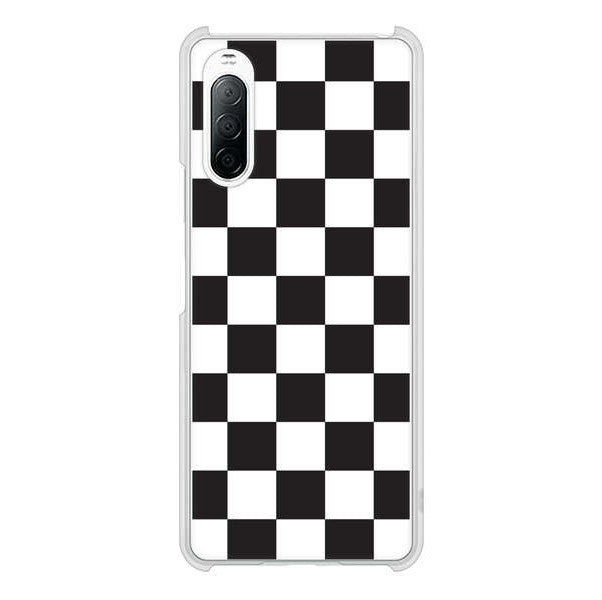 Xperia 10 II SO-41A docomo 高画質仕上げ 背面印刷 ハードケース 【151 フラッグチェック】