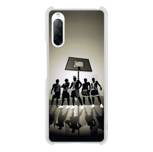 Xperia 10 II SO-41A docomo 高画質仕上げ 背面印刷 ハードケース 【389 クールバスケ】