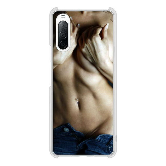 Xperia 10 II SO-41A docomo 高画質仕上げ 背面印刷 ハードケース 【602 ボディライン】