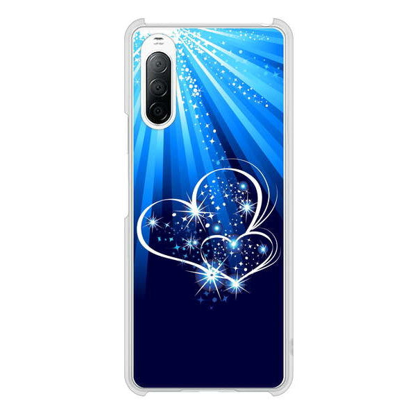 Xperia 10 II SO-41A docomo 高画質仕上げ 背面印刷 ハードケース きらめきハート