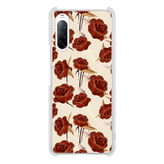 Xperia 10 II SO-41A docomo 高画質仕上げ 背面印刷 ハードケース 【1157 クラシックローズ】