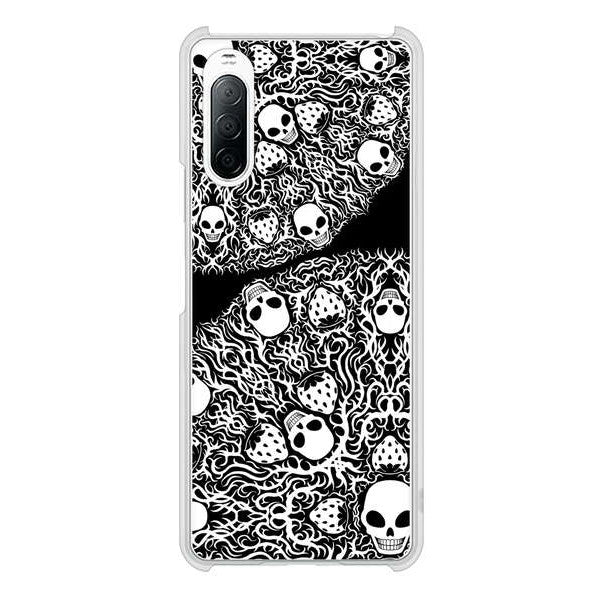 Xperia 10 II SO-41A docomo 高画質仕上げ 背面印刷 ハードケース むかいあぐる 苺骸骨曼荼羅