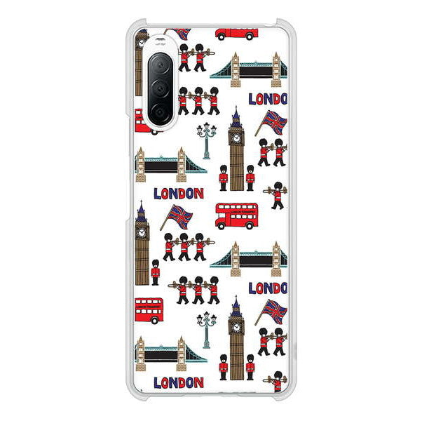 Xperia 10 II SO-41A docomo 高画質仕上げ 背面印刷 ハードケース 【EK811 ロンドンの街】