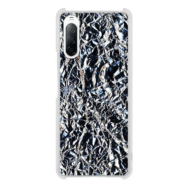 Xperia 10 II SO-41A docomo 高画質仕上げ 背面印刷 ハードケース 【EK835 スタイリッシュアルミシルバー】