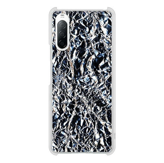 Xperia 10 II SO-41A docomo 高画質仕上げ 背面印刷 ハードケース 【EK835 スタイリッシュアルミシルバー】