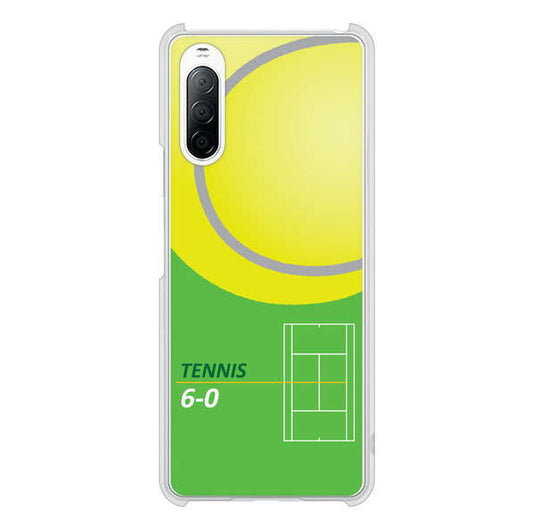 Xperia 10 II SO-41A docomo 高画質仕上げ 背面印刷 ハードケース 【IB920 TENNIS】