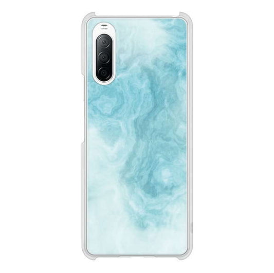 Xperia 10 II SO-41A docomo 高画質仕上げ 背面印刷 ハードケース 大理石BK